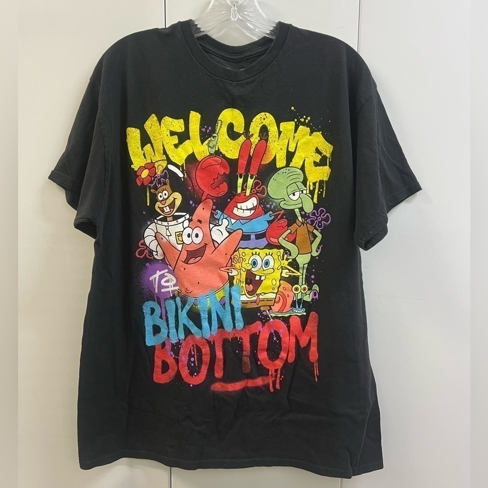 Nickelodeon SpongeBob SquarePants Welcome to Bikini Bottom Crew Neck Shirt